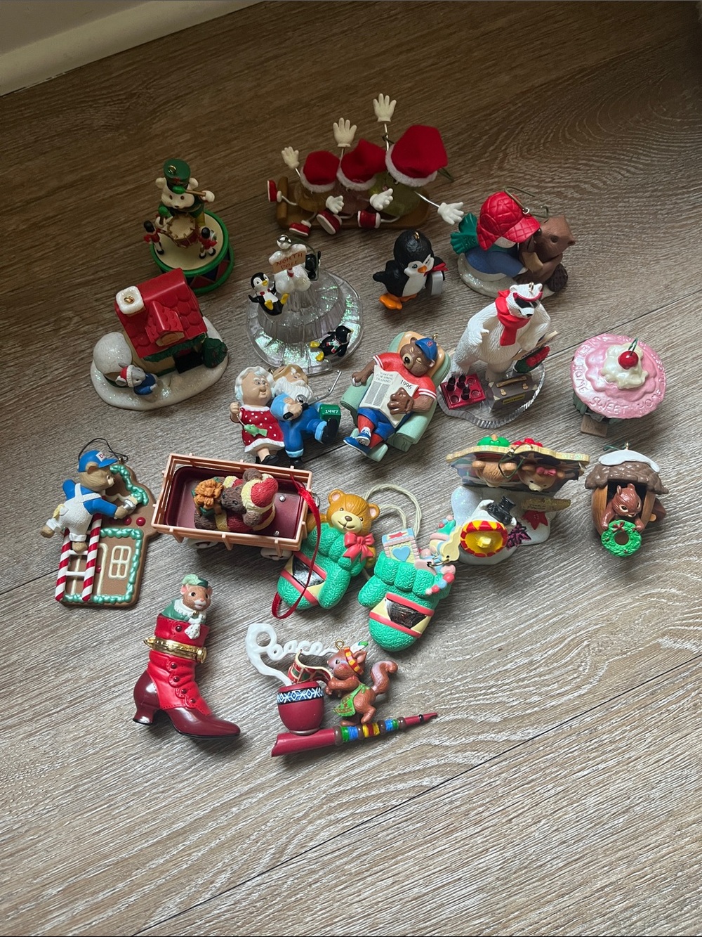 Large bundle of Christmas ornaments